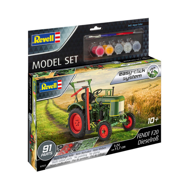 Tracteur Fendt F20 Diesel Ross, Model Set Easy Click  - REVELL 67822 - 1/24