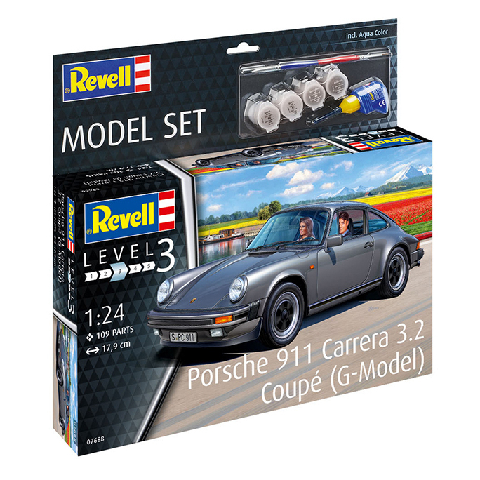 Porsche 911 Carrera 3.2 Coupé, Model Set  - REVELL 67688 - 1/24