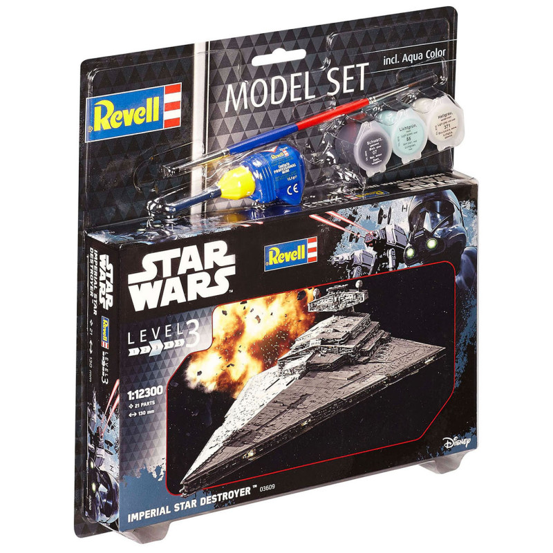 Imperial Star Destroyer, Star Wars, Model Set - REVELL 63609 - 1/12300