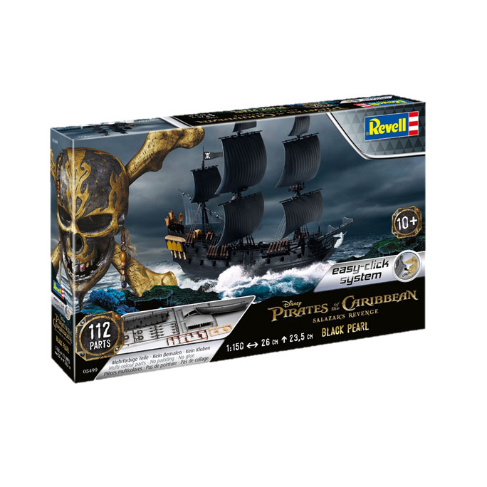 Black Pearl, Pirates des Caraïbes, Easy Click - REVELL 5499 - 1/150