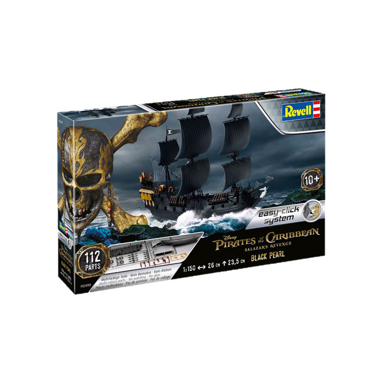 Black Pearl, Pirates des Caraïbes, Easy Click - REVELL 5499 - 1/150