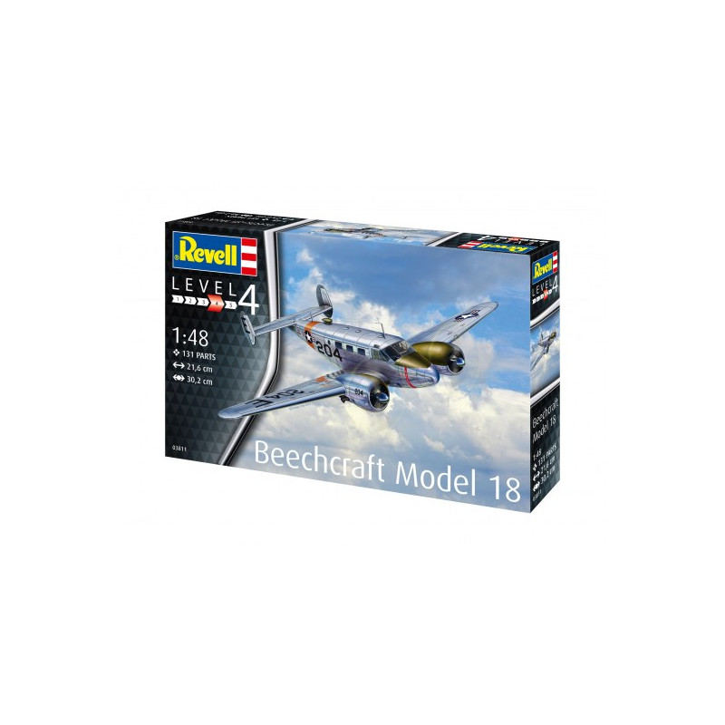 Monoplan bimoteur Beechcraft Modèle 18 "Twin Beech" - REVELL 3811 - 1/48