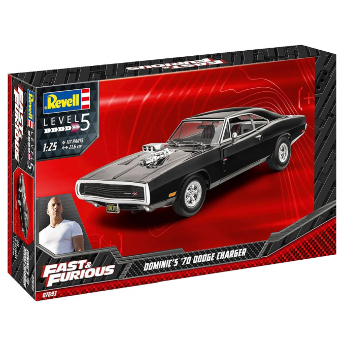 Dodge Charger 1970 Dom Toretto Fast and Furious - REVELL 7693 - 1/25