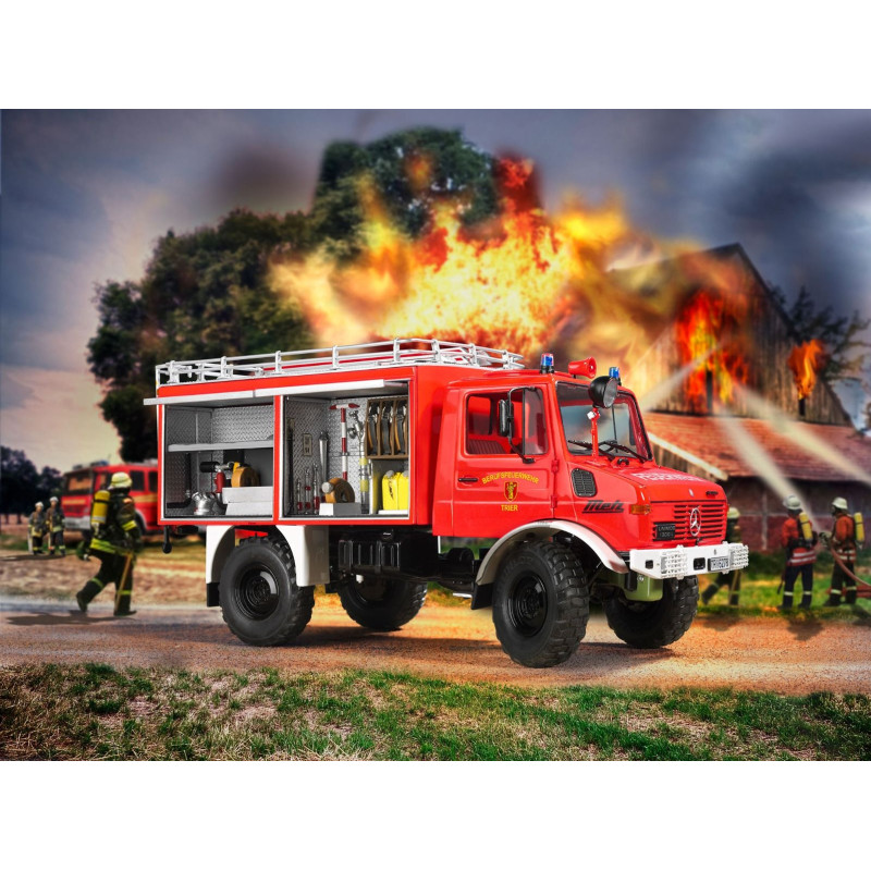 Camion de Pompiers Unimog U1300L TLF 8/18 - REVELL 7512 - 1/24