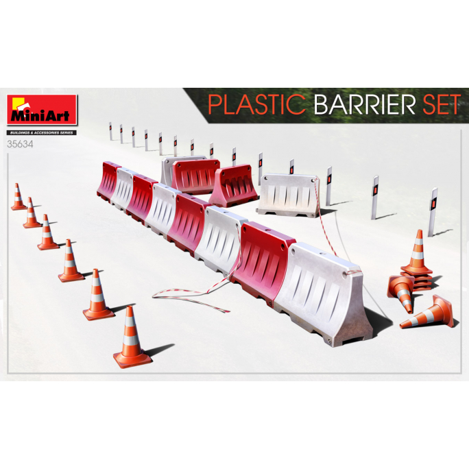 Ensemble de barrières en plastique - MINIART 35634 - 1/35