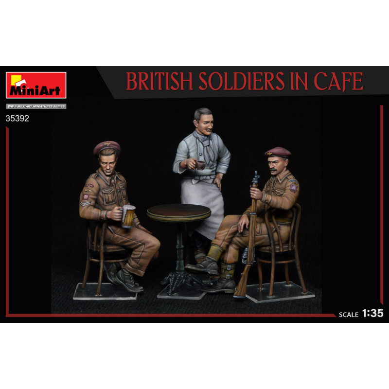 Soldats Britanniques au café - MINIART 35392 - 1/35