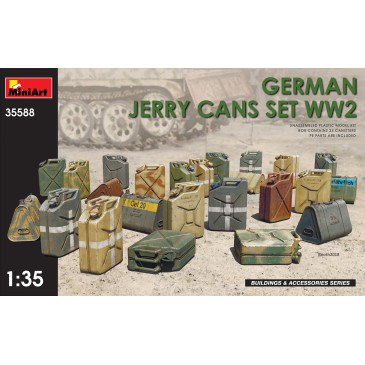 Ensemble de Jerrycans Allemand WW2 - MINIART 35588 - 1/35