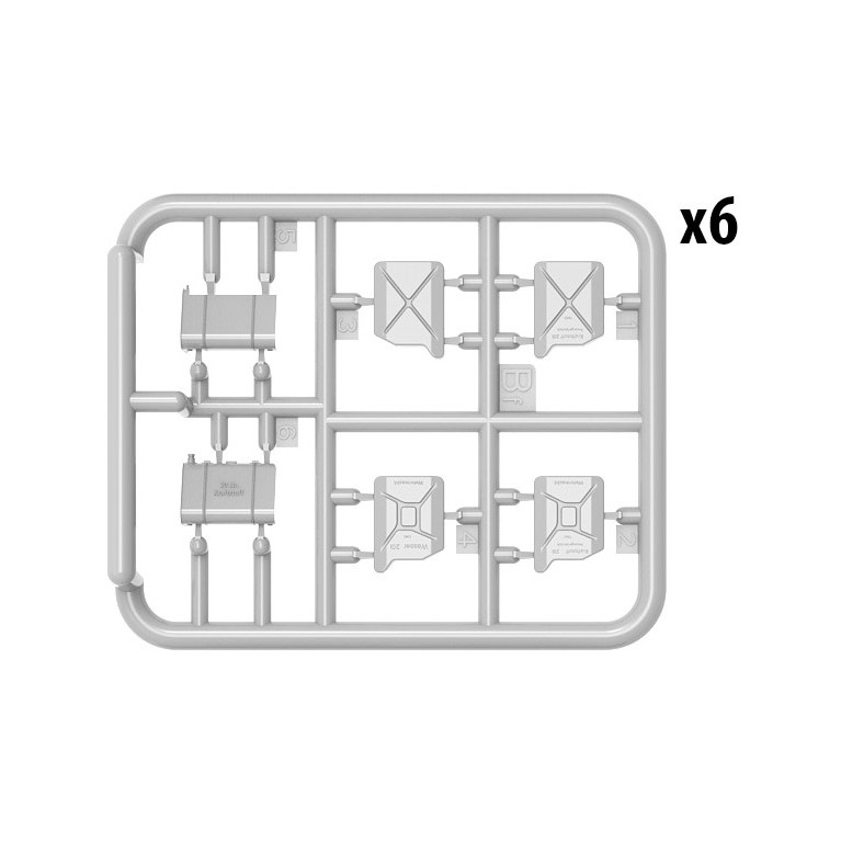 Ensemble de Jerrycans Allemand WW2 - MINIART 35588 - 1/35