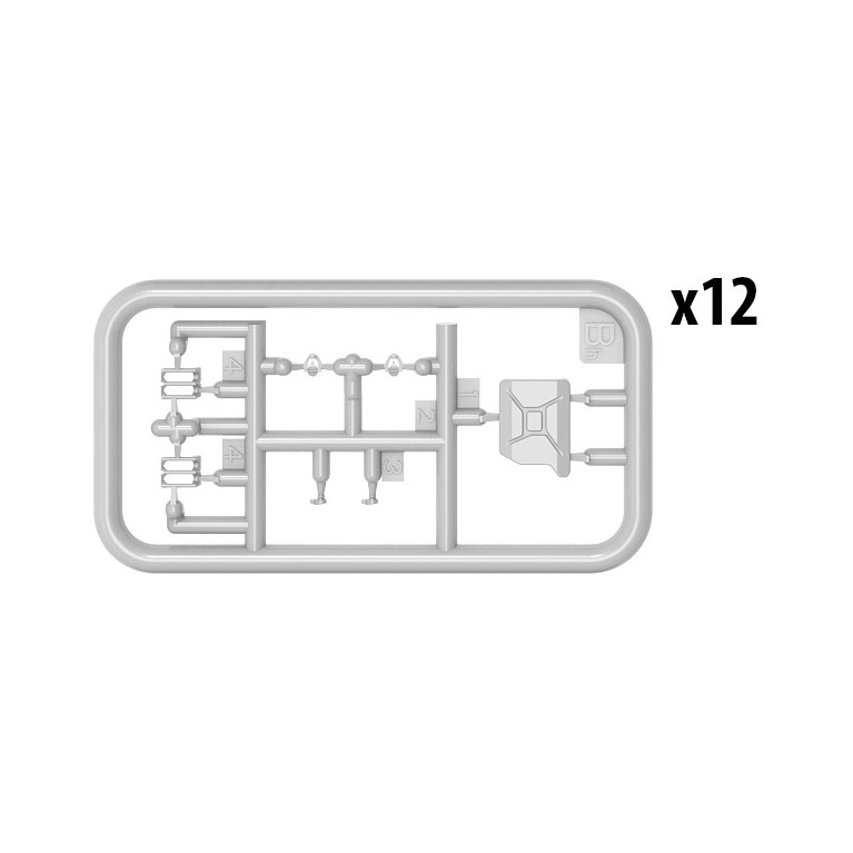 Ensemble de Jerrycans Allemand WW2 - MINIART 35588 - 1/35