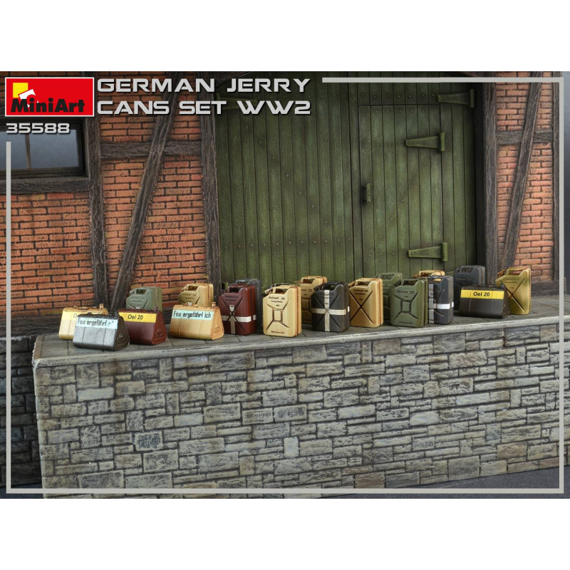 Ensemble de Jerrycans Allemand WW2 - MINIART 35588 - 1/35