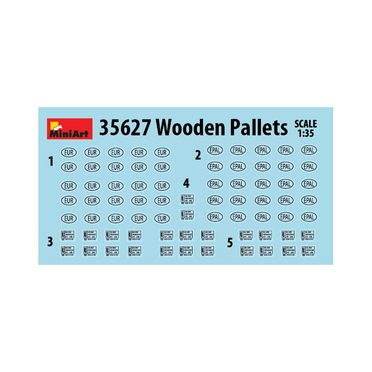 Ensemble de palettes (Bois) - MINIART 35627 - 1/35