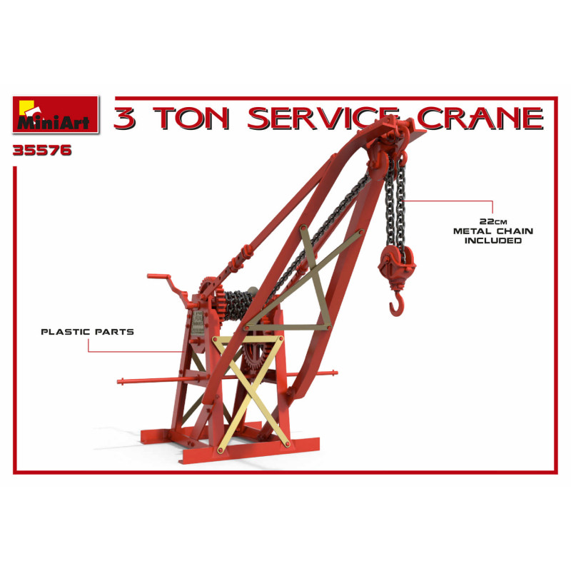 Grue de service, 3 Tonnes - MINIART 35576 - 1/35