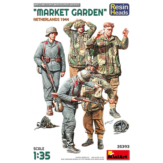 « Jardin du Marché » Pays Bas 1944, têtes en résine - MINIART 35393 - 1/35