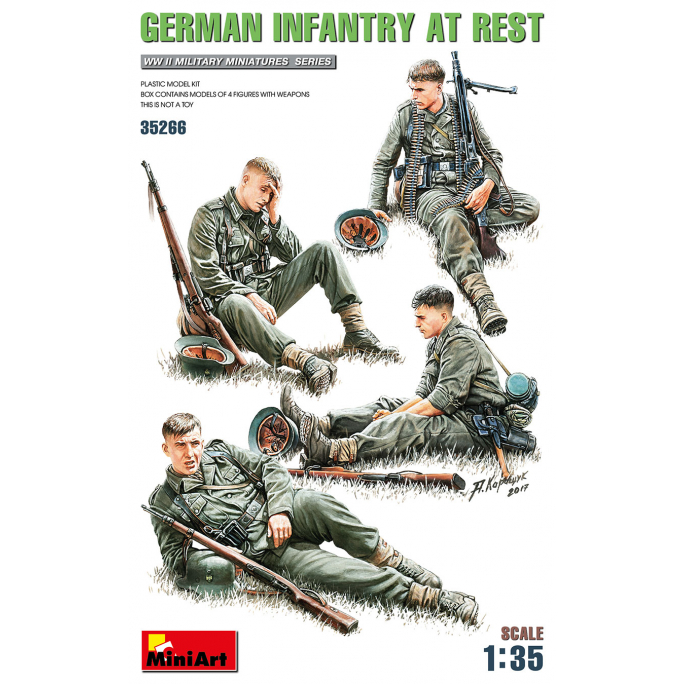 Infanterie Allemande au repos - MINIART 35266 - 1/35