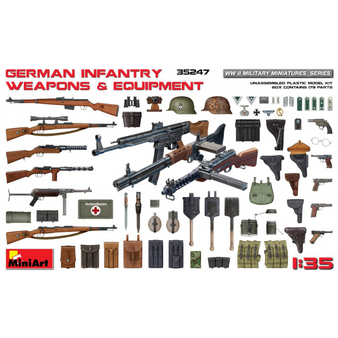 Armes et équipement d'infanterie Allemande - MINIART 35247 - 1/35