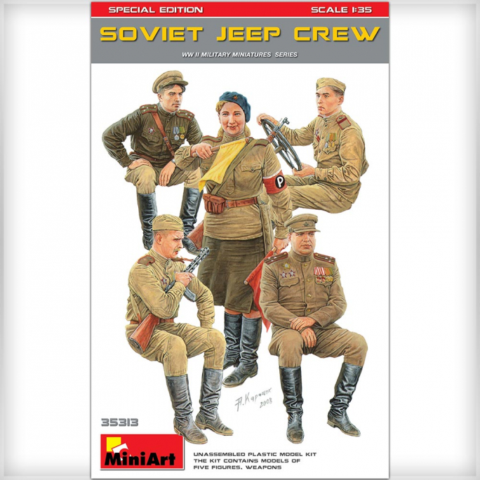 Équipage de Jeep Soviétique, Edition Spéciale - MINIART 35313 - 1/35