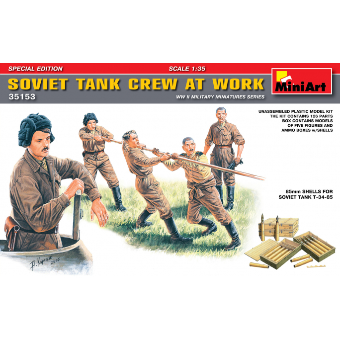 Équipage de char Soviétique, Edition Spéciale - MINIART 35153 - 1/35