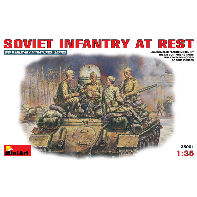 Infanterie Soviétique au repos - MINIART 35001 - 1/35