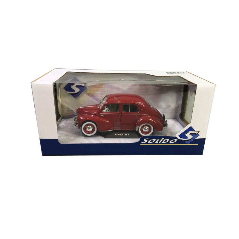 Renault 4cv, Rouge, 1956 - SOLIDO S1806606 - 1/18