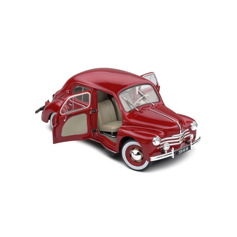 Renault 4cv, Rouge, 1956 - SOLIDO S1806606 - 1/18