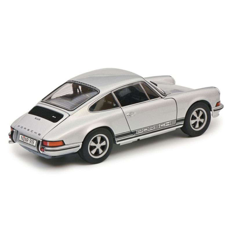 Porsche 911 S Coupé, Gris argent - SCHUCO 450047000 - 1/18