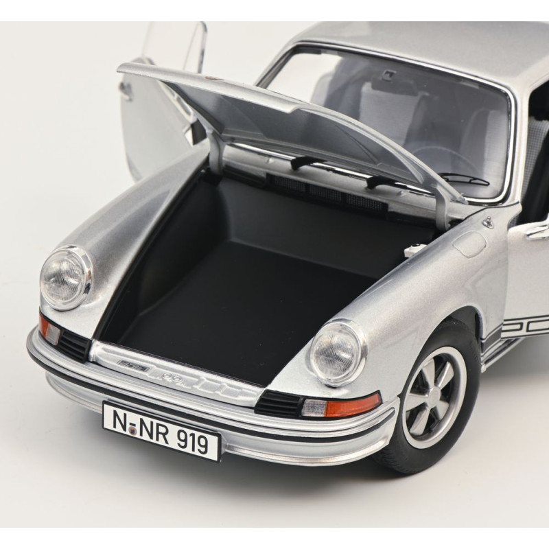 Porsche 911 S Coupé, Gris argent - SCHUCO 450047000 - 1/18