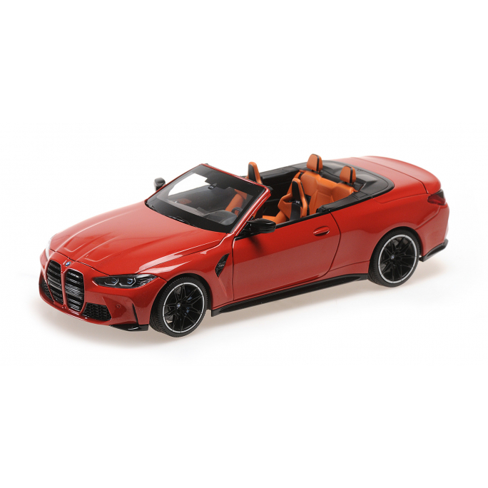 BMW M4 Cabriolet, Rouge Métal, 2020 - MINICHAMPS 110021030 - 1/18