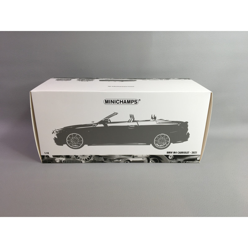 BMW M4 Cabriolet, Rouge Métal, 2020 - MINICHAMPS 110021030 - 1/18