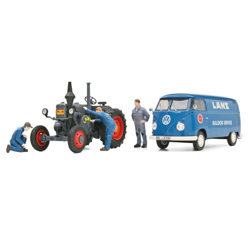 Combi et Tracteur Set "Lanz Bulldog Service" - SCHUCO 450785900 - 1/32