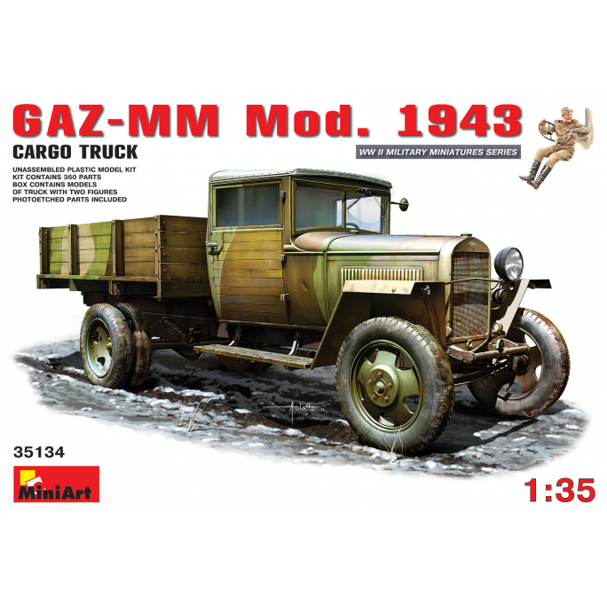 Camion Cargo GAZ-MM Mod.1943 - MINIART 35134 - 1/35