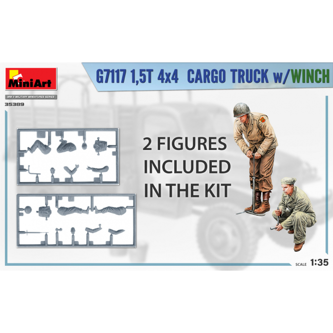 Camion Cargo G7117 1,5T 4×4 avec Treuil - MINIART 35389 - 1/35