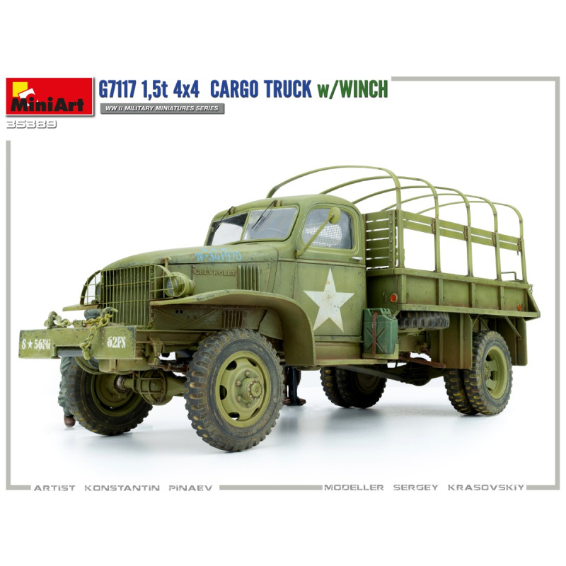 Camion Cargo G7117 1,5T 4×4 avec Treuil - MINIART 35389 - 1/35