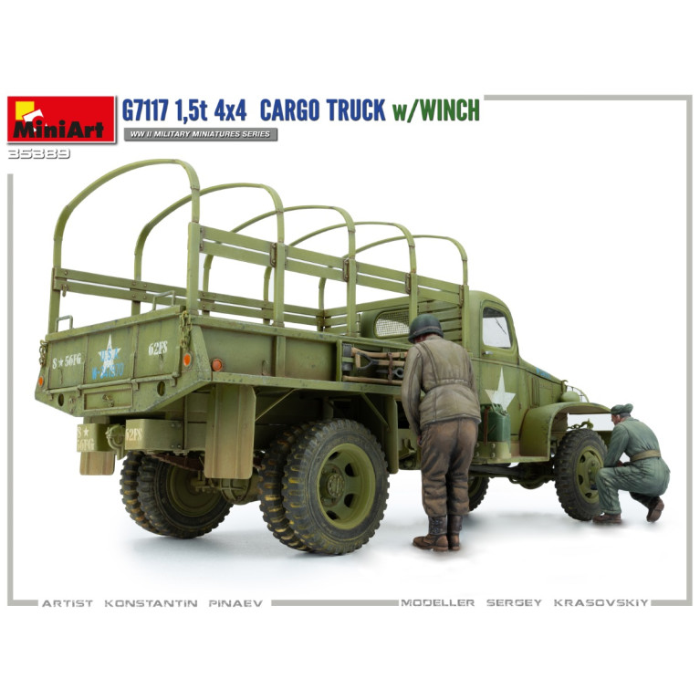 Camion Cargo G7117 1,5T 4×4 avec Treuil - MINIART 35389 - 1/35
