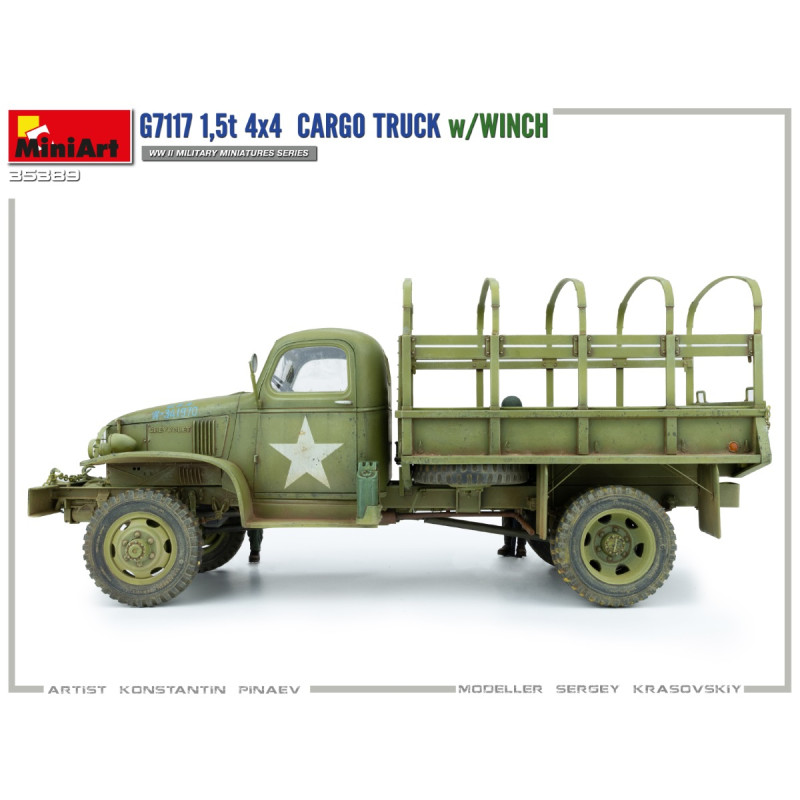 Camion Cargo G7117 1,5T 4×4 avec Treuil - MINIART 35389 - 1/35