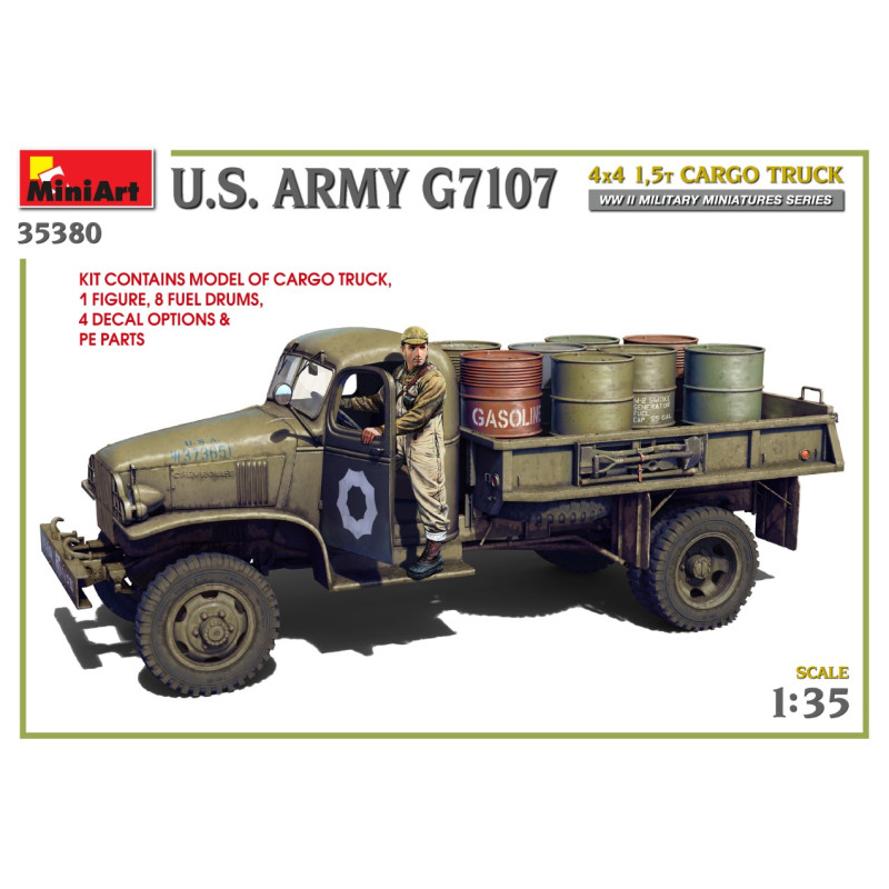 Camion Cargo US Army G7107 4X4 1,5t - MINIART 35380 - 1/35