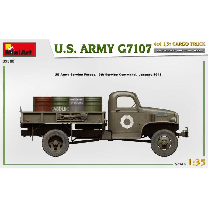 Camion Cargo US Army G7107 4X4 1,5t - MINIART 35380 - 1/35