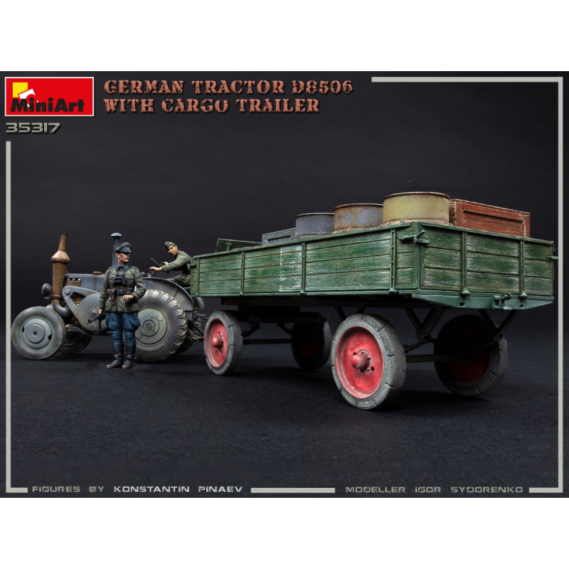 Tracteur Allemand D8506, remorque de cargaison - MINIART 35317 - 1/35