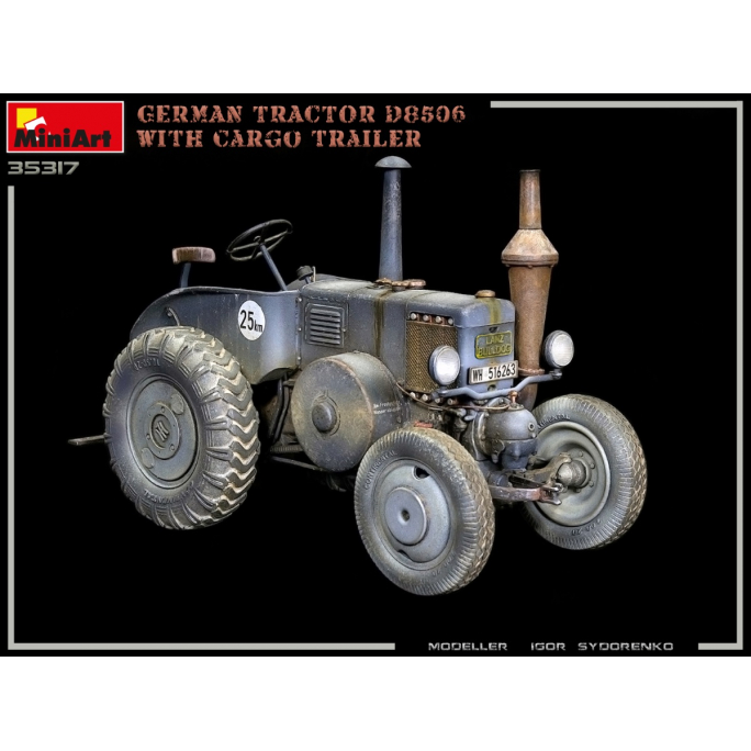 Tracteur Allemand D8506, remorque de cargaison - MINIART 35317 - 1/35