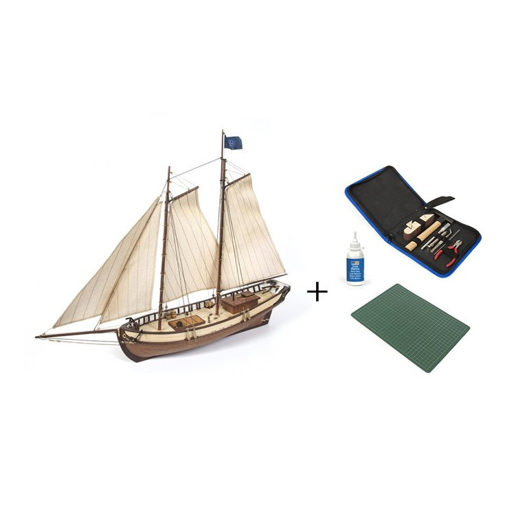 Pack de démarrage - Bateau en Bois, Polaris - OCCRE 12007S - 1/50