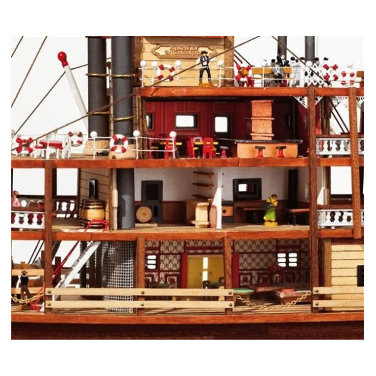 Bateau en Bois, Navire Mississippi - OCCRE 14003 - 1/75