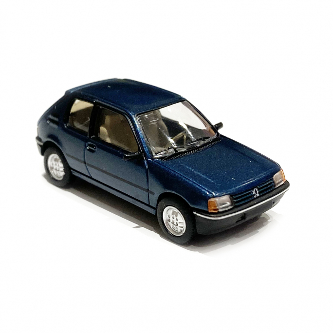 Peugeot 205 XR bleu Ming métallisé - SAI 6304 - 1/87