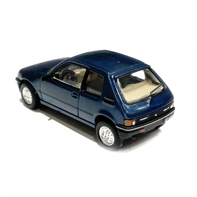 Peugeot 205 XR bleu Ming métallisé - SAI 6304 - 1/87