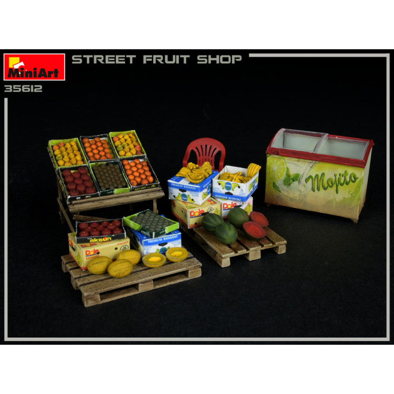 Boutique de fruits, de rue - MINIART 35612 - 1/35