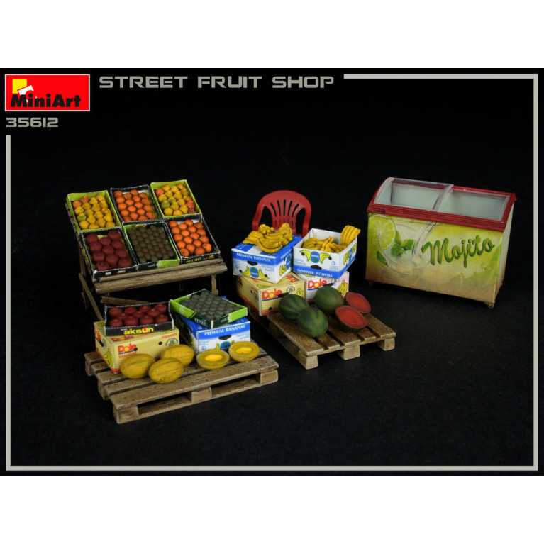 Boutique de fruits, de rue - MINIART 35612 - 1/35
