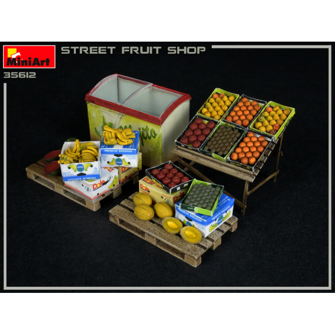 Boutique de fruits, de rue - MINIART 35612 - 1/35