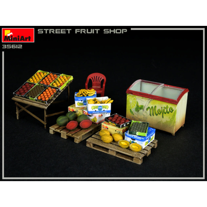 Boutique de fruits, de rue - MINIART 35612 - 1/35