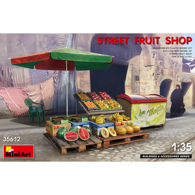 Boutique de fruits, de rue - MINIART 35612 - 1/35