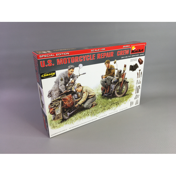 Equipe Américaine de réparation de motos - MINIART 35284 - 1/35