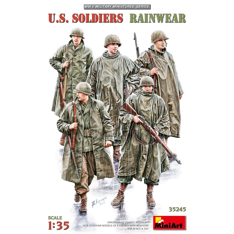 Soldats Américains en vêtements de pluie - MINIART 35245 - 1/35