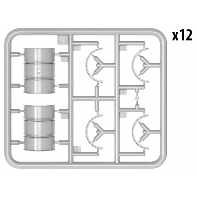 Fûts de carburant allemands de 200L - MINIART 35597 - 1/35
